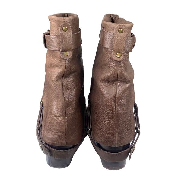 Matisse Women's Brown Leather Slouchy Cuffed Ankle Boot Size US 7.5 - Picture 7 of 11